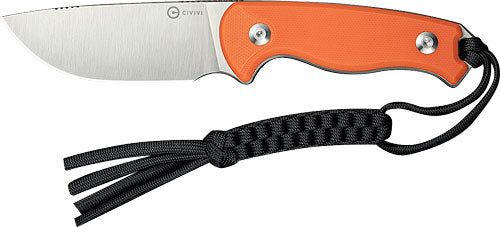 Civivi Knife Timberbark 3.2" - Fixed Orange/satin G10 Stnwash CIVIVI