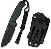 Civivi Knife Timberbark 3.2" - Fixed Green Micarta/blk Stnwsh CIVIVI