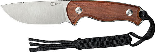 Civivi Knife Timberbark 3.2" - Fixed Guibourtia Wood/satin CIVIVI