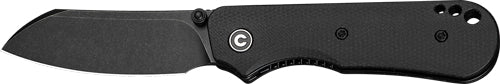 Civivi Knife Crabby 2.7" Black - Canvas Micarta Black Stonewash CIVIVI