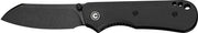 Civivi Knife Crabby 2.7" Black - Canvas Micarta Black Stonewash CIVIVI