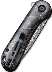 Civivi Knife Elementum 2.96" - Shredded Cbn Fbr/copper Dmscs CIVIVI