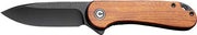 Civivi Knife Elementum 2.96" - Wood/black Stnwsh D2 Lnr Lock! CIVIVI