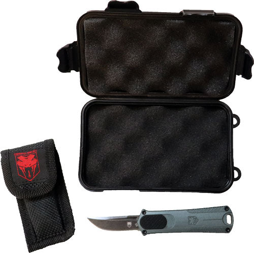 Cobratec California 952 Otf - Grey 1.75" D2 Steel Drop Pnt Cobratec Knives