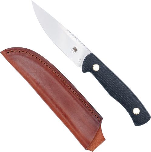 Cobratec Koonsman 4" Fixed Bld - Black D2 W/leather Sheath Cobratec Knives