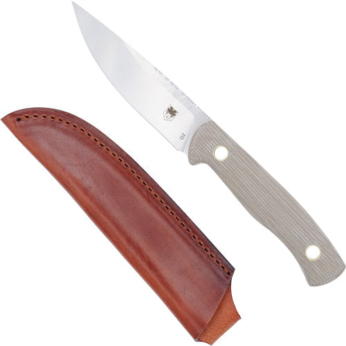 Cobratec Koonsman 4" Fixed Bld - Tan D2 W/leather Sheath Cobratec Knives