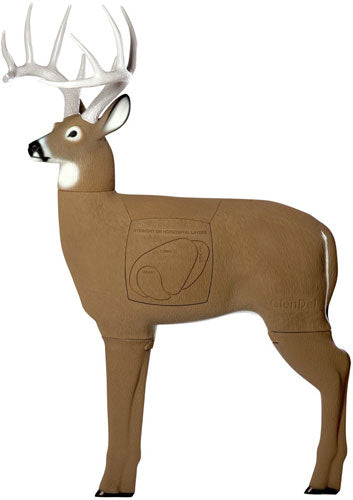 Glendel 3d Buck Target 48" W/4 - Sided Insert Broadhead Rated GlenDel