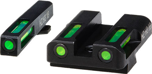 Hiviz Litewave H3 Tritium Lite - Pipe Set For Glock 10mm/45gap Hiviz