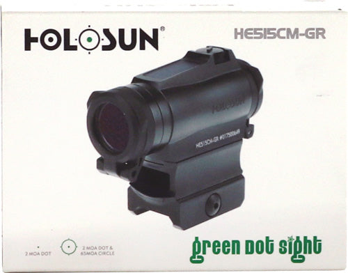 Holosun 515 Enclosed Green Mlt - Reticle Solar 65moa/2moa 20mm Holosun