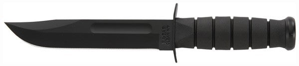 Ka-bar Fighting/utility Knife - 7" W/plastic Sheath Black Ka-Bar Knives