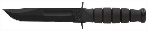 Ka-bar Short Ka-bar - 5.25" Serr W/plastic Sheath Ka-Bar Knives