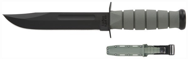 Ka-bar Fighting/utility Knife - 7" W/plastic Sheath F-green Ka-Bar Knives
