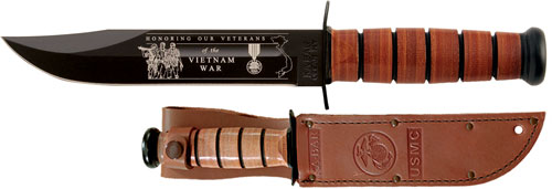 Ka-bar Usmc Vietnam 7" W/ - Leather Sheath Usmc Ka-Bar Knives