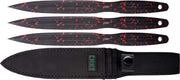 Crkt Onion Throwing Knives - 6.25" Black/red 3-pack W/shth CRKT Knives