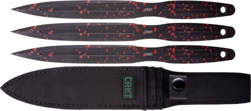 Crkt Onion Throwing Knives - 6.25" Black/red 3-pack W/shth CRKT Knives