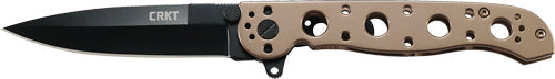Crkt M16-03bk 3.5" Plain Edge - Spear Point Black Blade Bronze CRKT Knives
