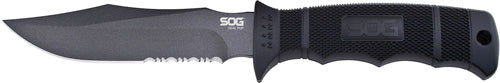 Sog Knife Seal Pup 4.75" - Black Serrated W/kydex Sheath SOG