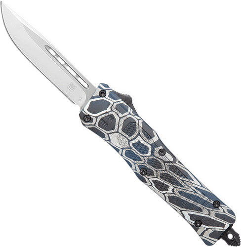 Cobratec Medium Ctk1 Otf Blue - Cobra Skin Crkte 3" Drop Point Cobratec Knives