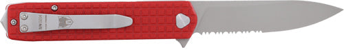 Cobratec Medium Cayden 3.25" - Red/ss D2 Serrated Blade! Cobratec Knives