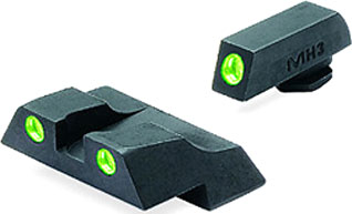 Meprolight Night Sight Fixed - Set Grn/grn For Glock 26/27 Meprolight