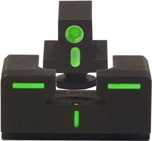 Meprolight R4e Tritium Duty - Sight Set Grn/grn For Glock! Meprolight