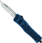 Cobratec Medium Ctk1 Otf - Nra Blue 3" Tanto Serrated Cobratec Knives