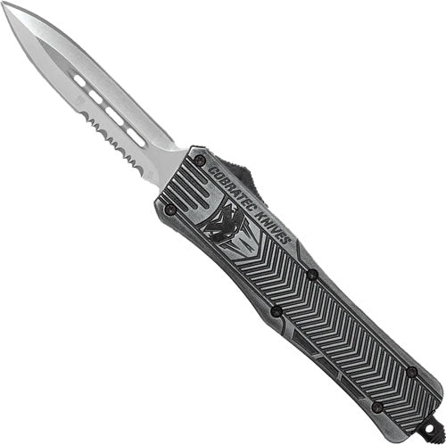 Cobratec Medium Ctk1 Otf - Stonewash 3" Dagger Serrated Cobratec Knives