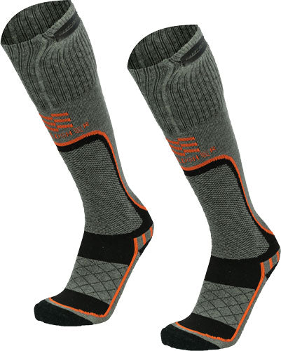 Mobile Warming Men's Premium - 2.0 Merino Htd Socks Gray Lrg!