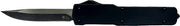 Templar Knife Slim Zinc Otf D2 - Blk Drop Point 3.1" Blk Rubber Templar Knife