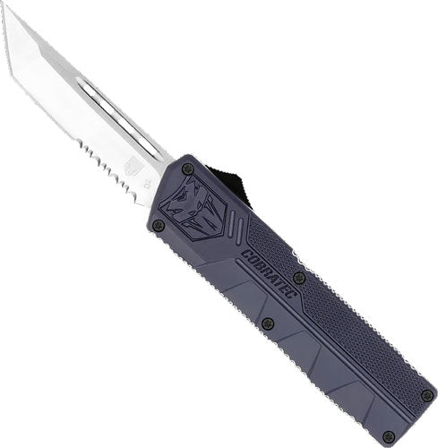 Cobratec Lightweight Otf - Nypd Blue 3.25" Tanto Serrated Cobratec Knives