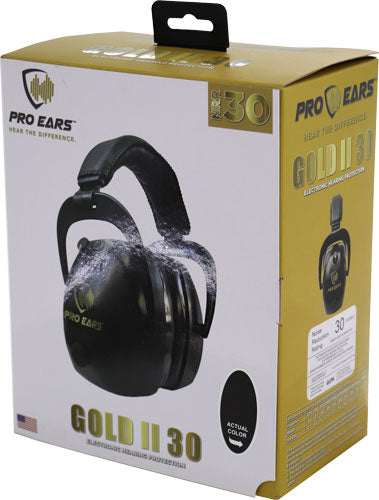 Pro Ears Gold Ii 30 Ear Muff - Electronic W/padded Base Blk Pro Ears