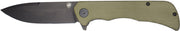 Templar Knife Paladin Folder - 3.27" Green Micarta Blk Dp D2! Templar Knife