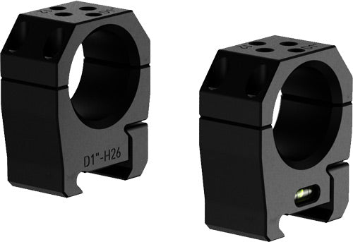 Audere Scope Rings Psr 1" - Low Black Audere