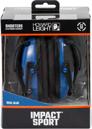 Howard Leight Impact Sport - True Blue Electronic Muff Nr22 Howard Leight