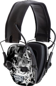 Howard Leight Impact Sport - Smoked Black Elec Muff Nrr22 Howard Leight