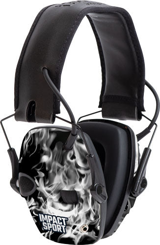 Howard Leight Impact Sport - Smoked Black Elec Muff Nrr22 Howard Leight