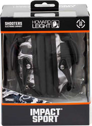 Howard Leight Impact Sport - Smoked Black Elec Muff Nrr22 Howard Leight