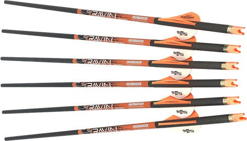 Ravin Xbow Arrow Carbon W/2" - Offset Vanes 400gr .003" 6pk* Ravin Crossbows
