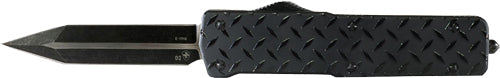 Templar Knife Small Otf Alum - Diamondplate 2.75" D2 Blk Dagr Templar Knife