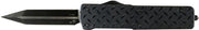 Templar Knife Small Otf Alum - Diamondplate 2.75" D2 Blk Dagr Templar Knife