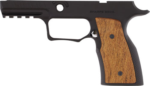 Sharps Bros. P320 Grip Module - No Safety Black W/ Cherry Wood Sharps Bros.