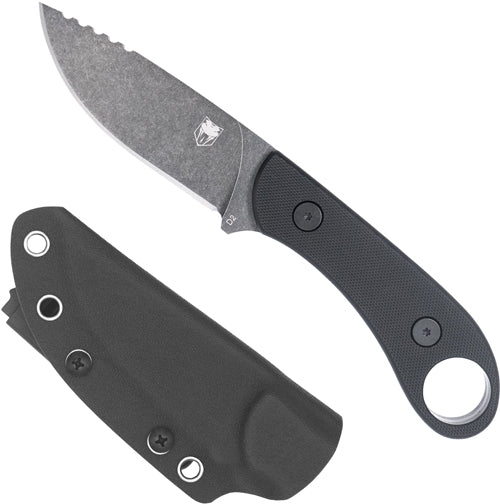 Cobratec D2 Skinner 3.75" Full - Tang Black G10 W/kydex Sheath Cobratec Knives