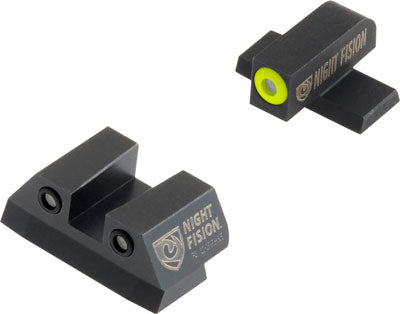 Night Fision Tritium Yellowdot - Square Rear Sig #8f/#8r Set Night Fision