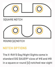 Sig Optics Pistol Sight Xray 3 - Tritium #6 Front #8 Rear Squ! Sig