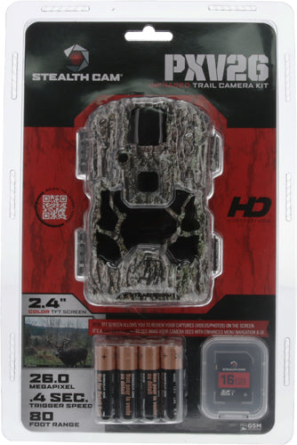 Stealth Cam Trail Cam Prevue - 26mp/720p Camo Battery/sd Cd! Stealth Cam