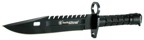 S&w Bayonet Special Ops M-9 - 7.8" Fixed Blade Black Smith & Wesson