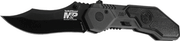 S&w Knife M&p Spring Assist - 2.9" S/s Blackened Aluminum Smith & Wesson