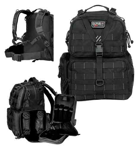 Gps Tactical Range Backpack - W/waist Strap Black Nylon GPS