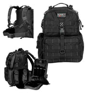 Gps Tactical Range Backpack - W/waist Strap Black Nylon GPS