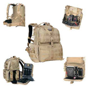 Gps Tactical Range Backpack - W/waist Strap Tan Nylon GPS